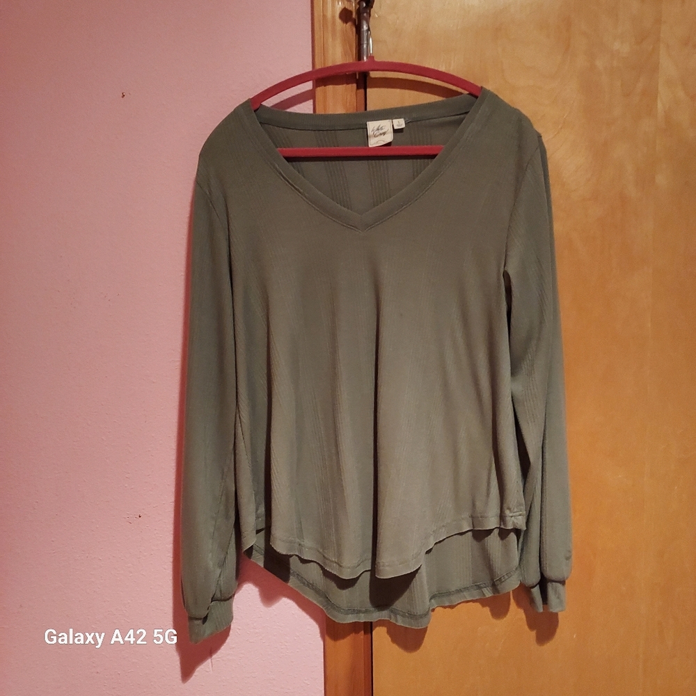 White Crow Olive Green Blouse
